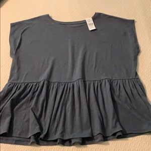 Loft peplum tee